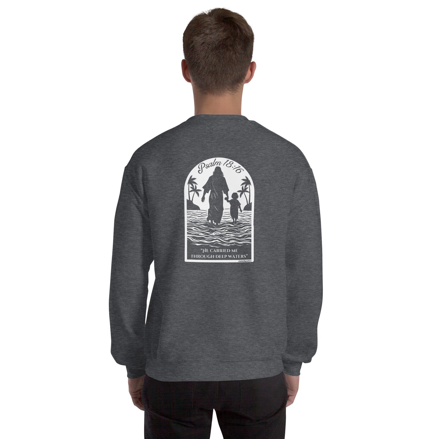 He Carried Me crewneck sweatshirt